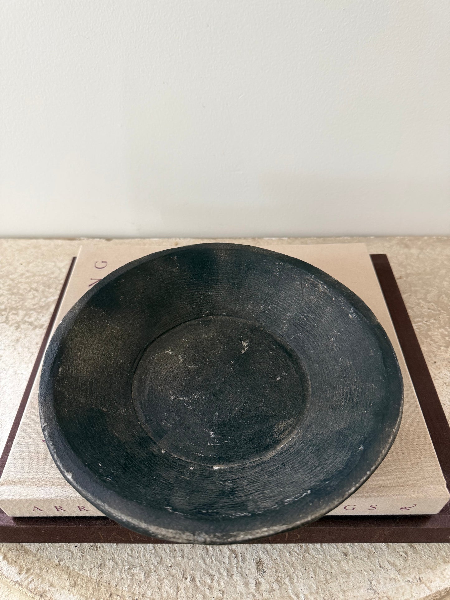 Vintage Stone Dish - Black