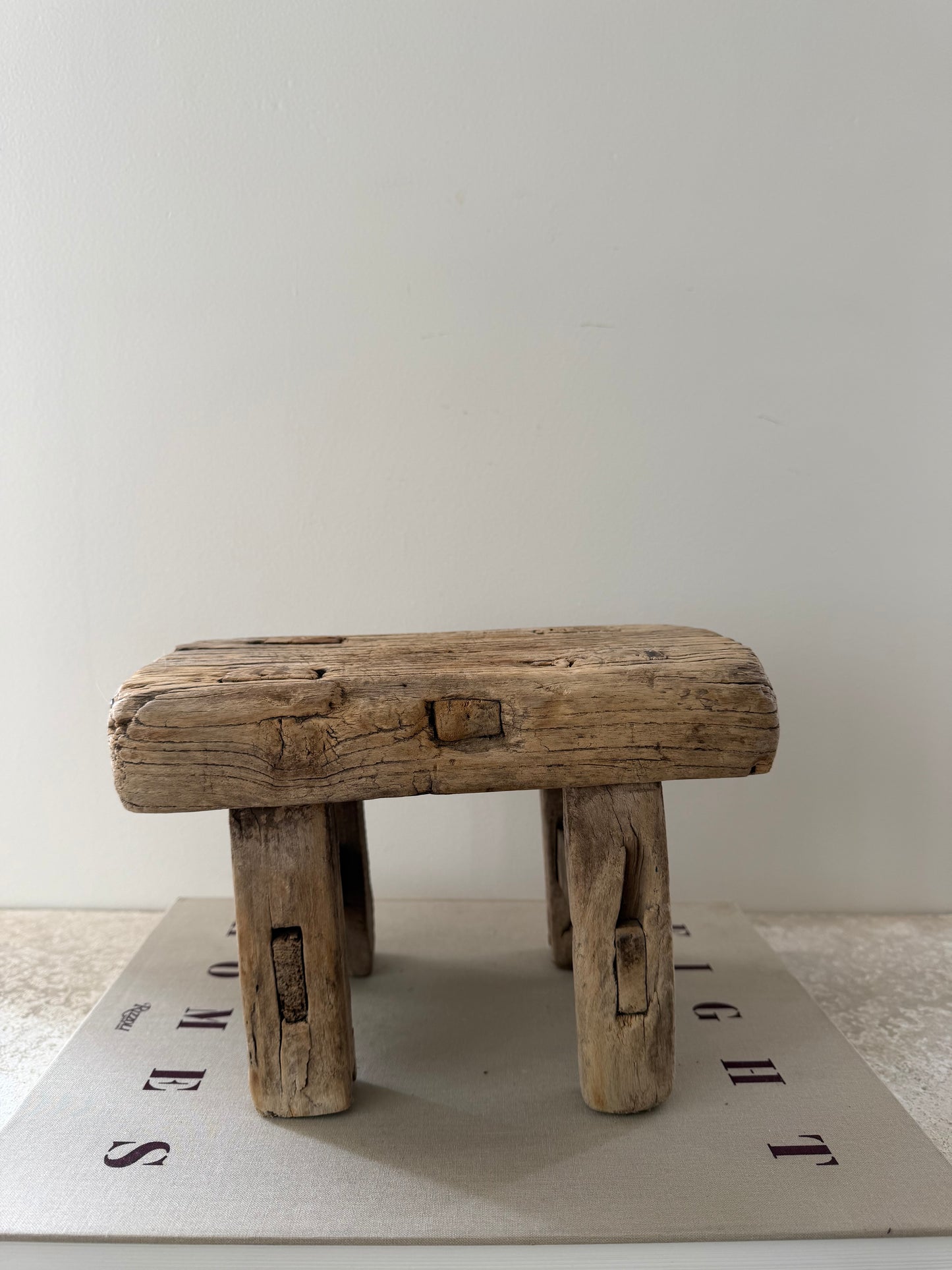 Chunky Mini Elm Stool II