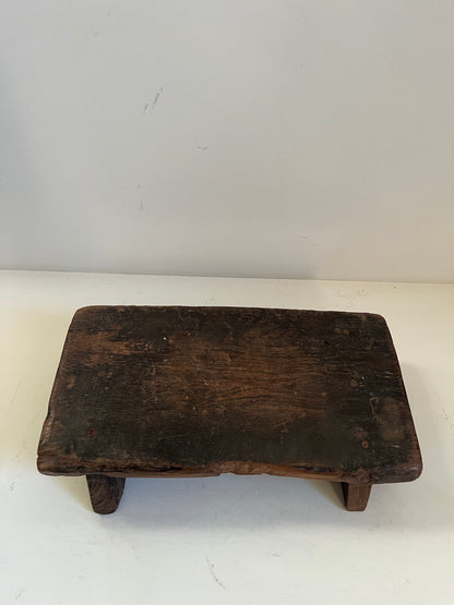 Vintage Stained Wood Bajot Riser II