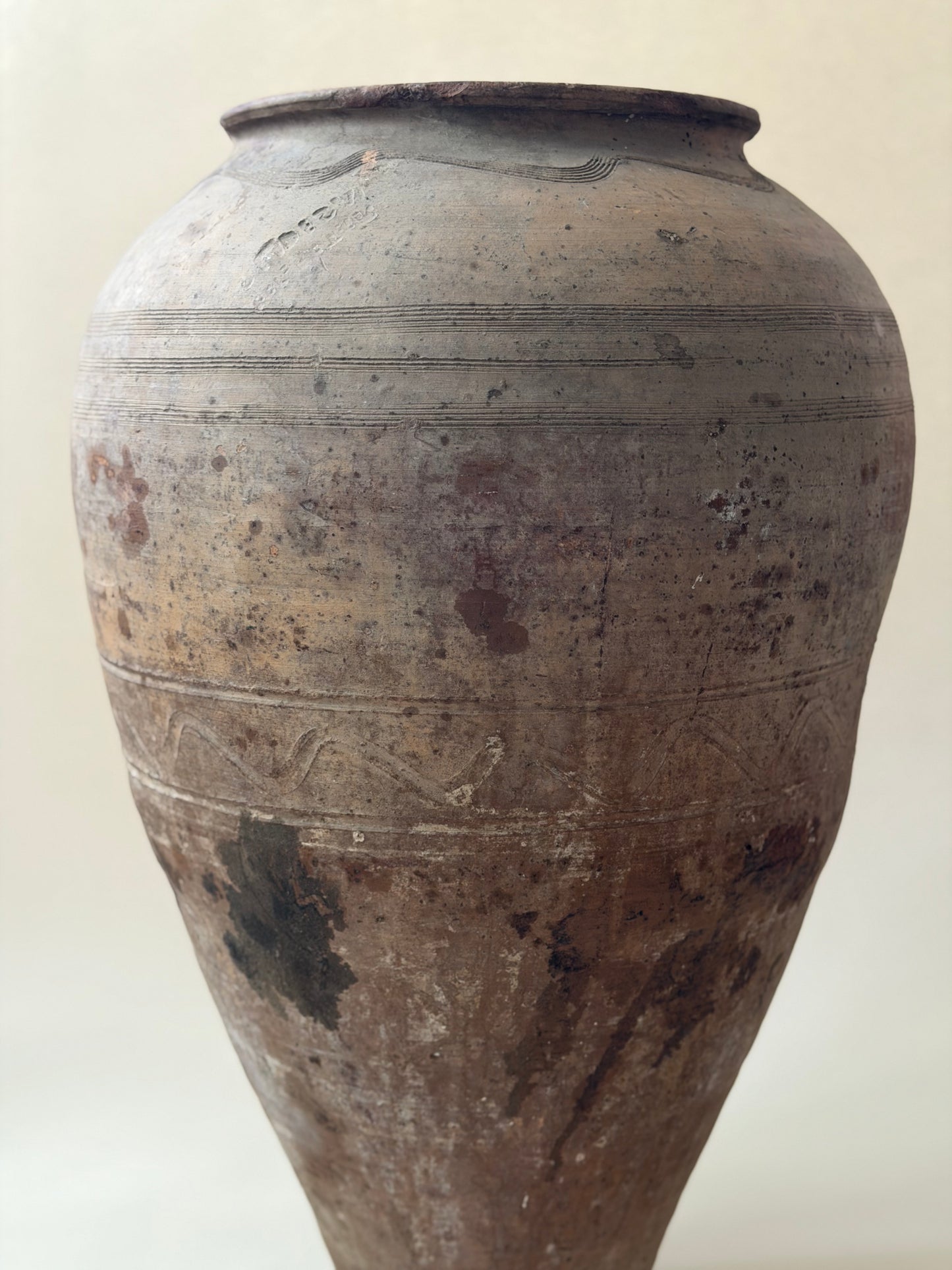 Vintage Olive Jar - I