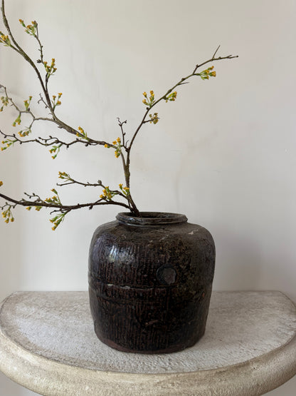 Brown Glaze Rice Wine Vessel
