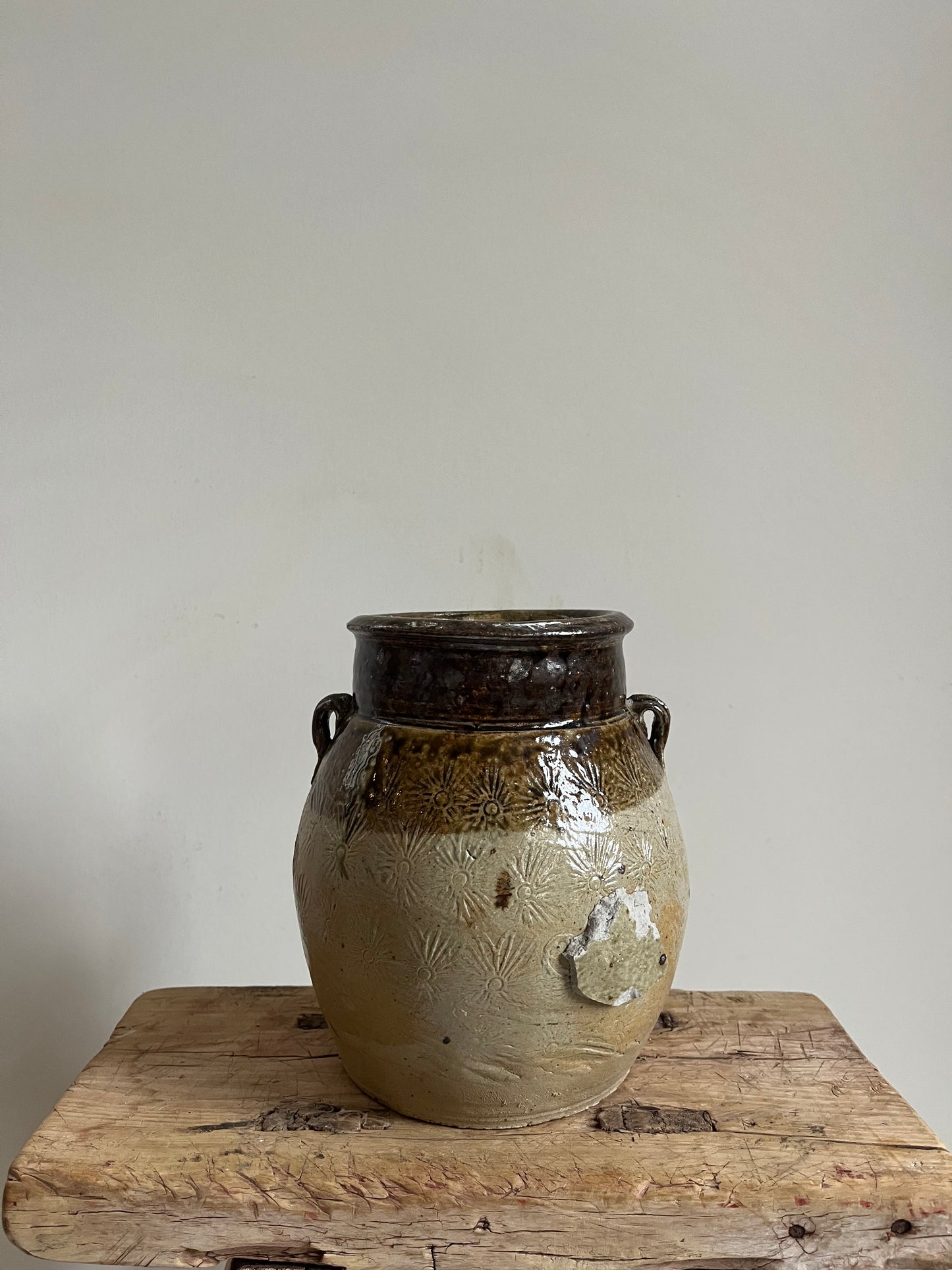Vintage Glazed Pot VI