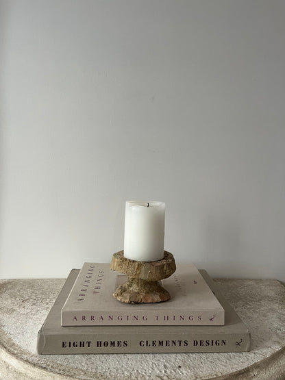 Antique Spanish Stone Candleholders