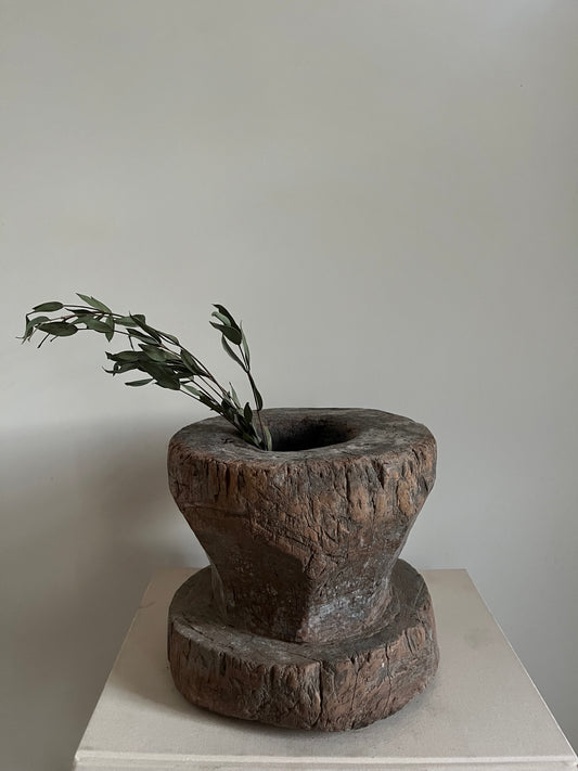 Antique Wood Mortar II