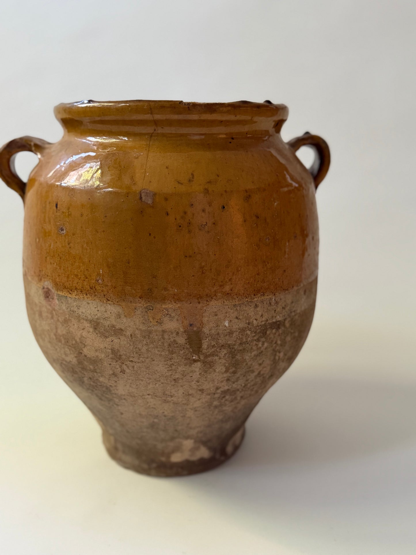 Large Antique Confit Pot - I