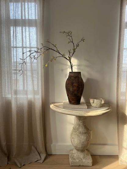 Black Patina Olive Jar