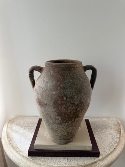 2 Handle Vessel- Brown Patina