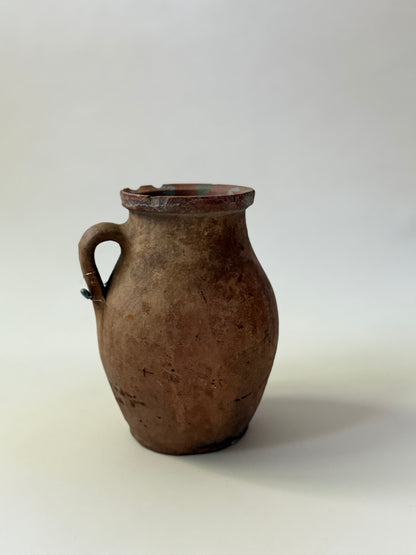 Antique Kinik Pot - Turquoise Drip