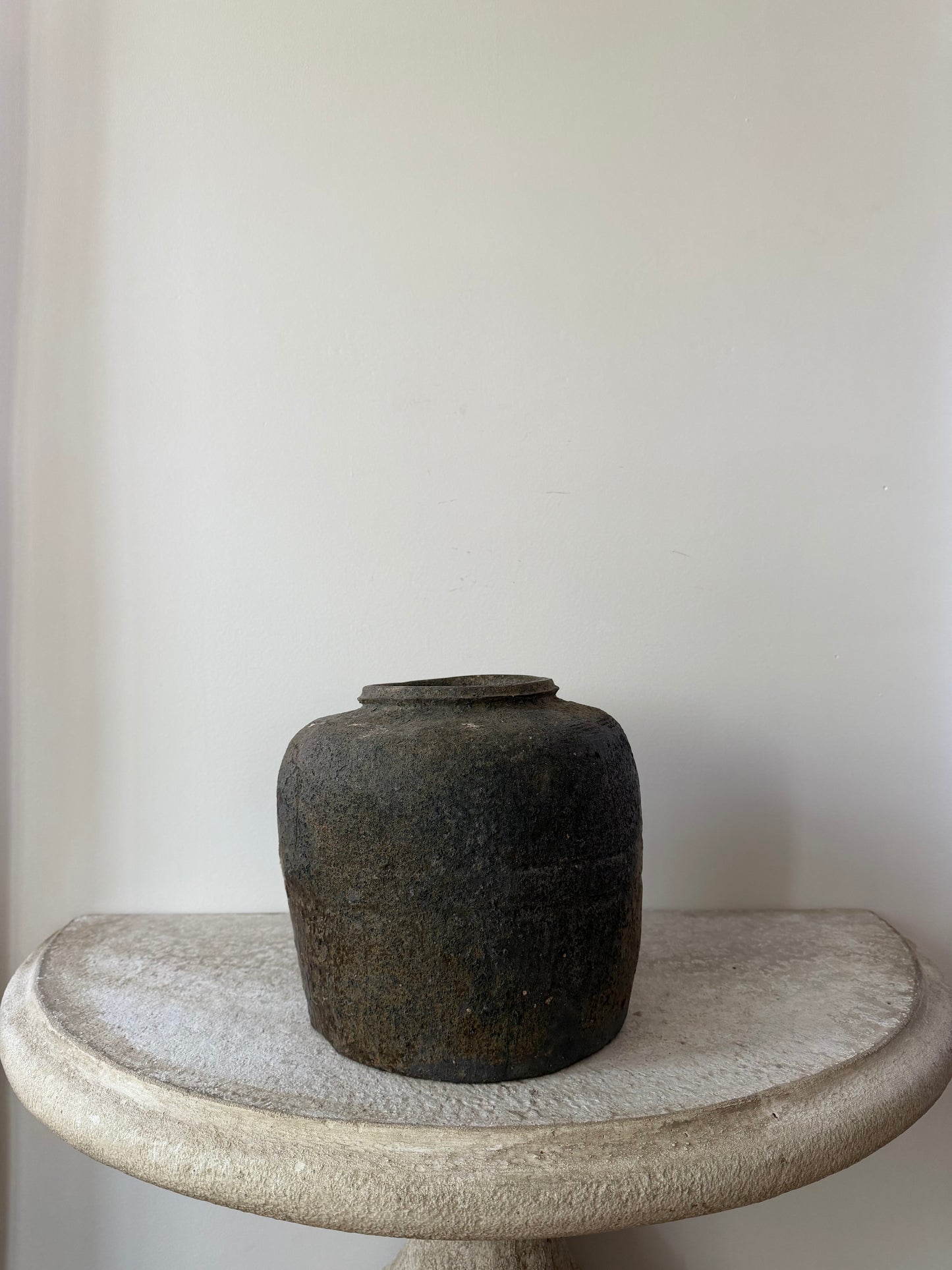 Brown Glaze Rice Wine Vessel