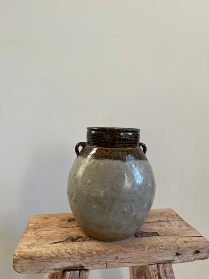 Vintage Glazed Pot III