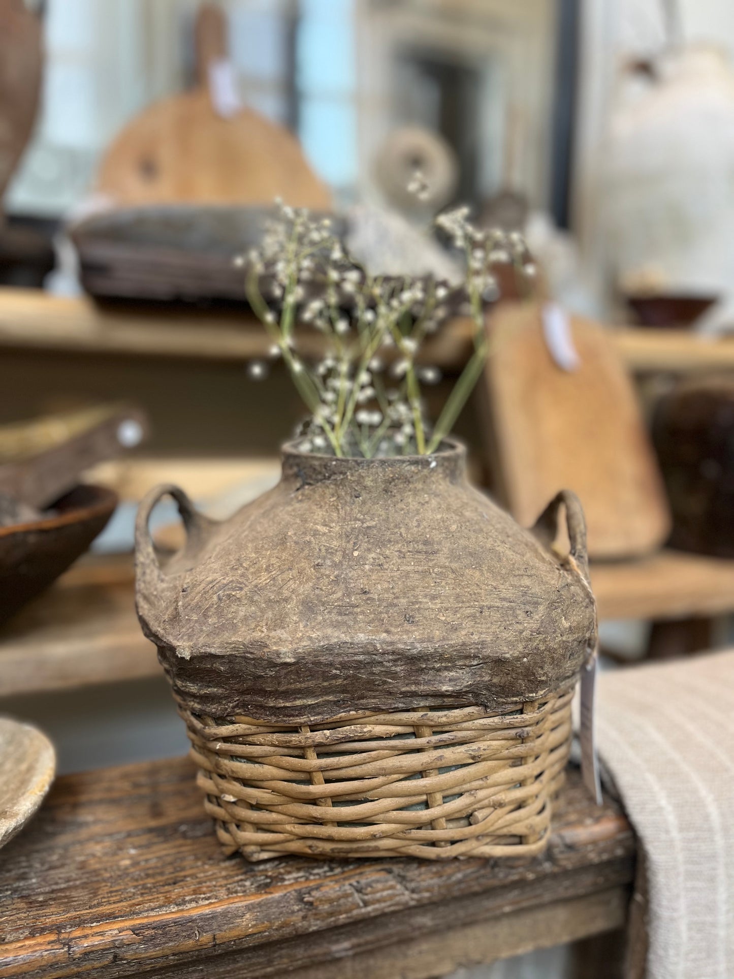 Vintage Rice Wine Basket
