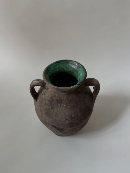 Konya Pot - Brown & Jade