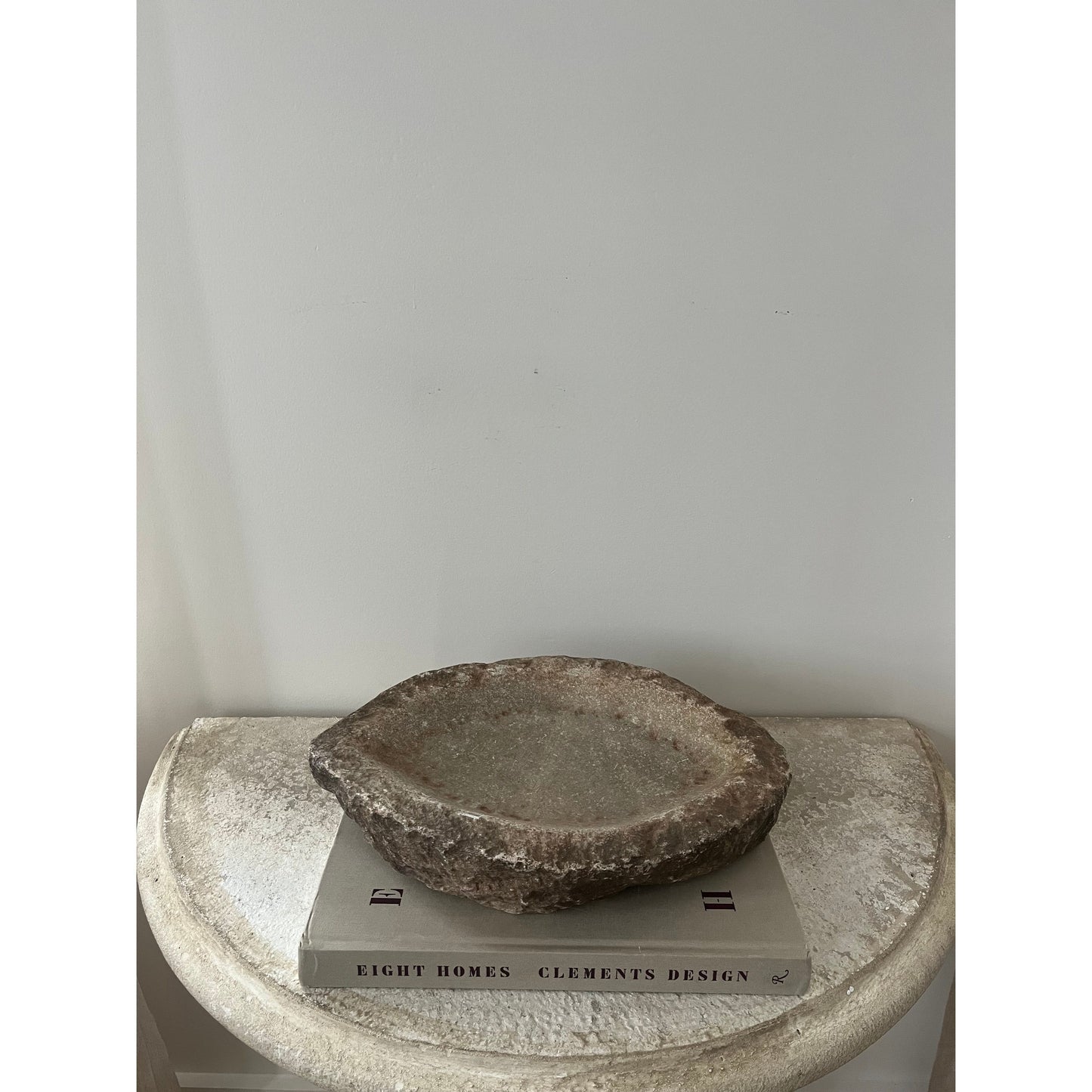 Antique Stone Kharal Tray, Large