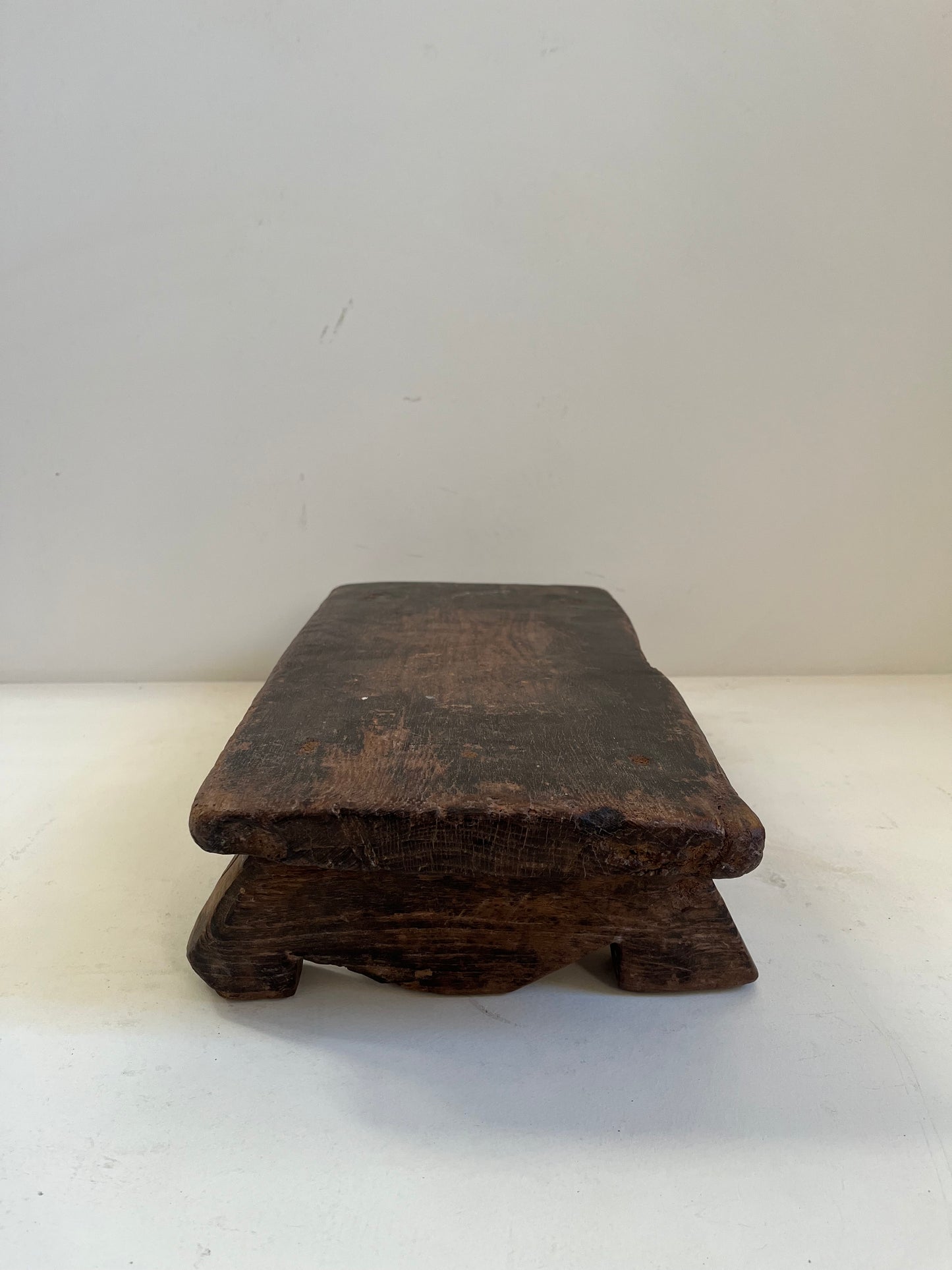 Vintage Stained Wood Bajot Riser II