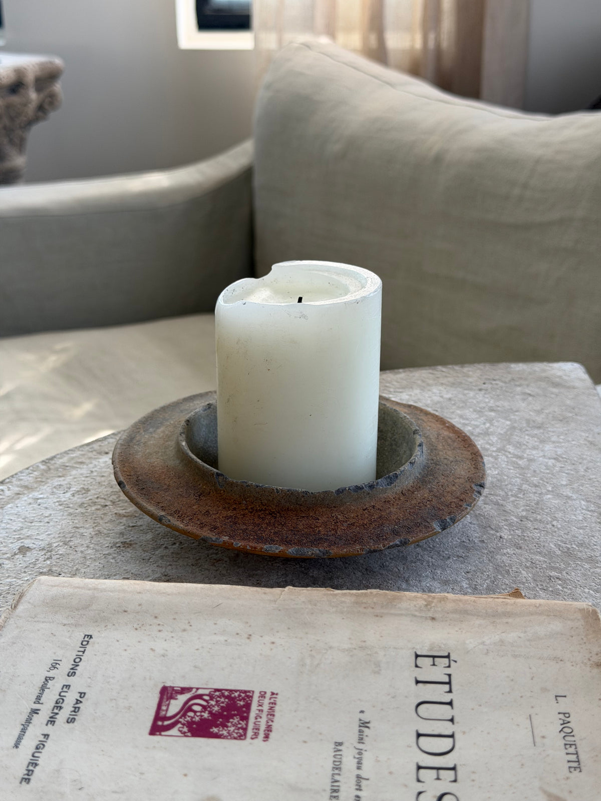French Confit Candle Tray - Terracotta