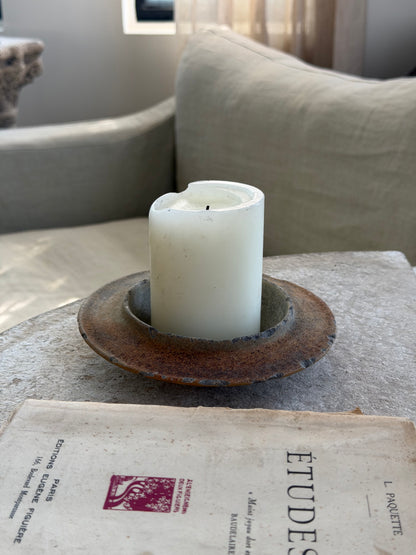 French Confit Candle Tray - Terracotta