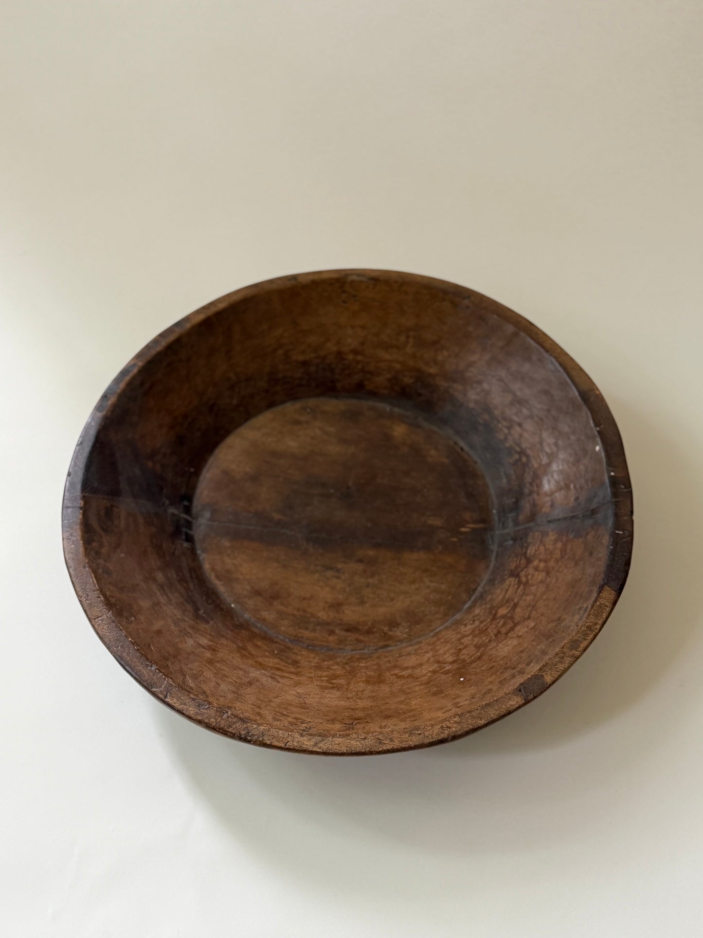 Vintage Wood Bowl - Dark II