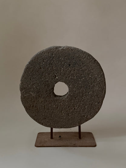 Stone Wheel On Iron Stand