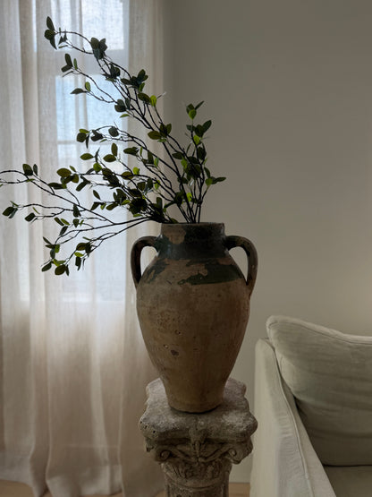 Konya Pot - Natural & Verdant Green