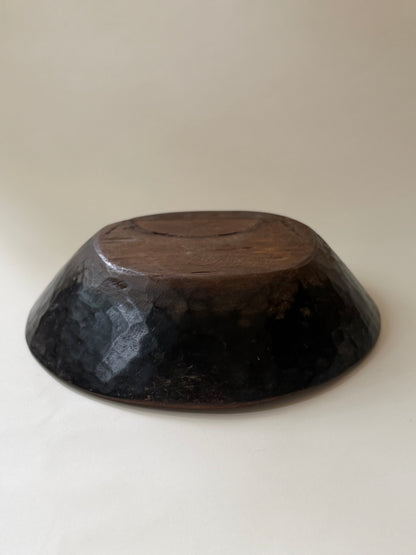Vintage Wood Bowl - Dark I
