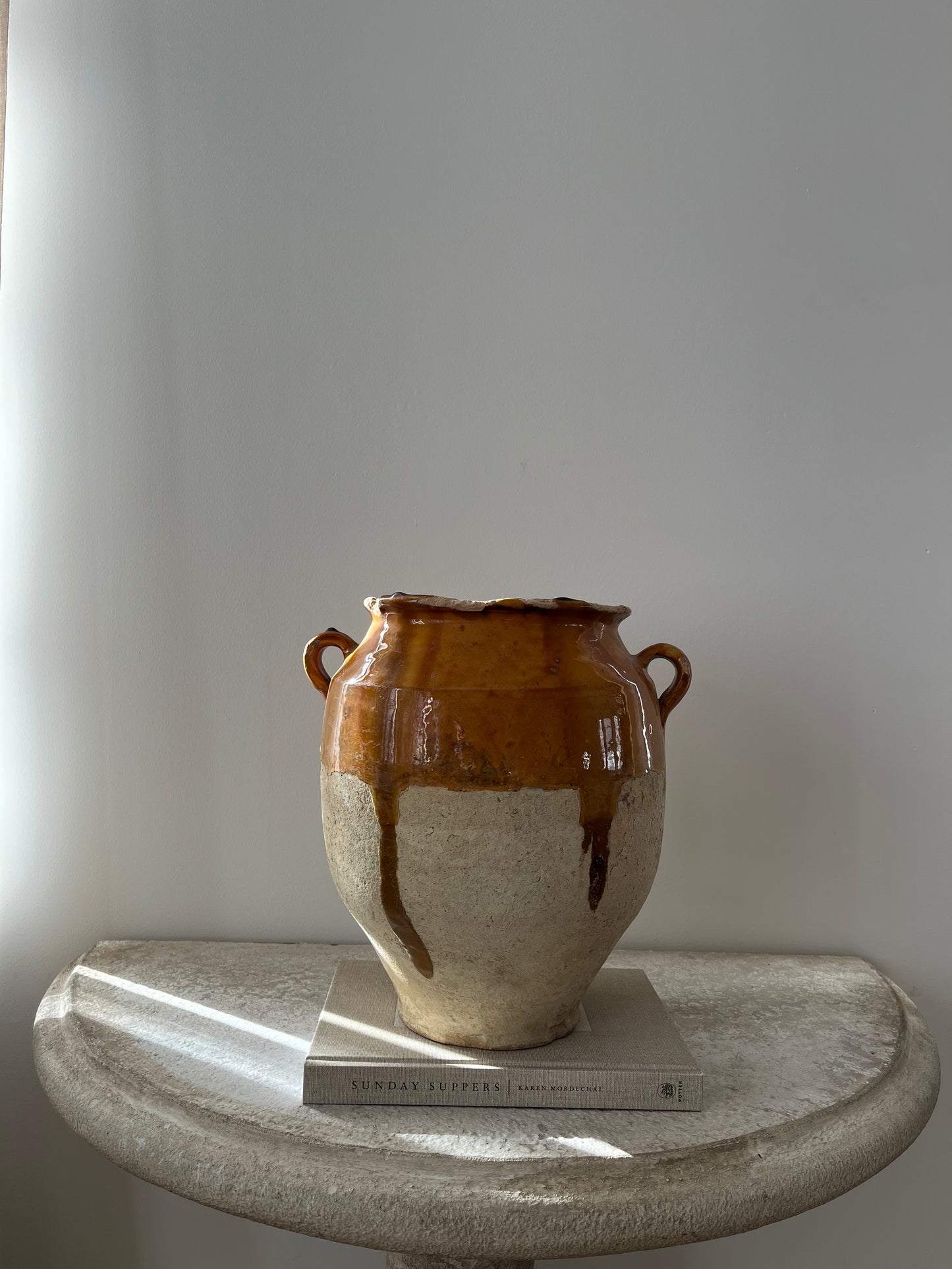 Antique French Confit Pot