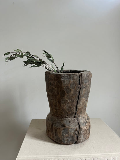 Antique Wood Mortar IV