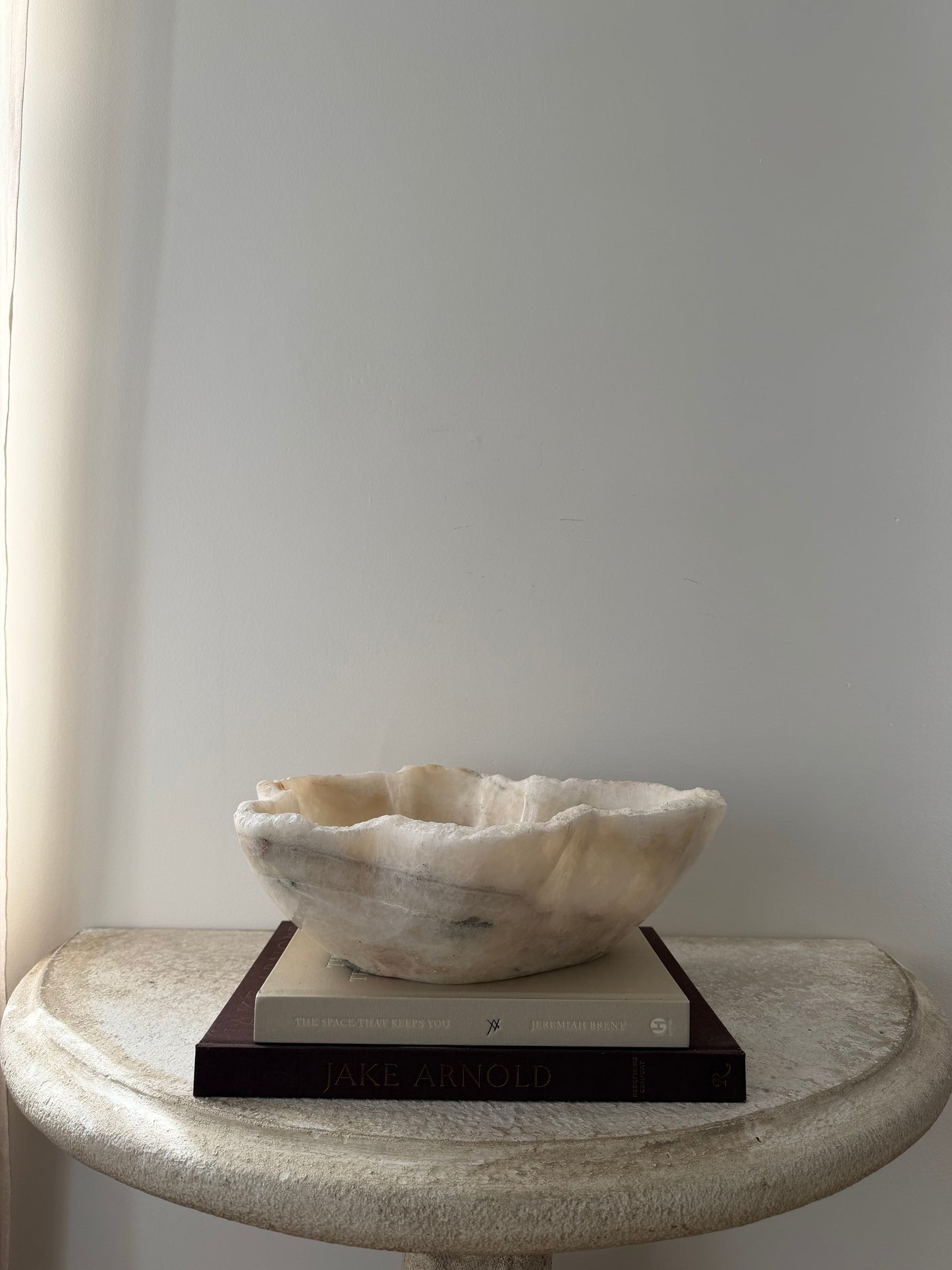 Large Handcarved Solid Onyx Bowl