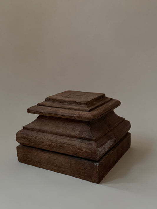 Wood Pedestal Base - Square