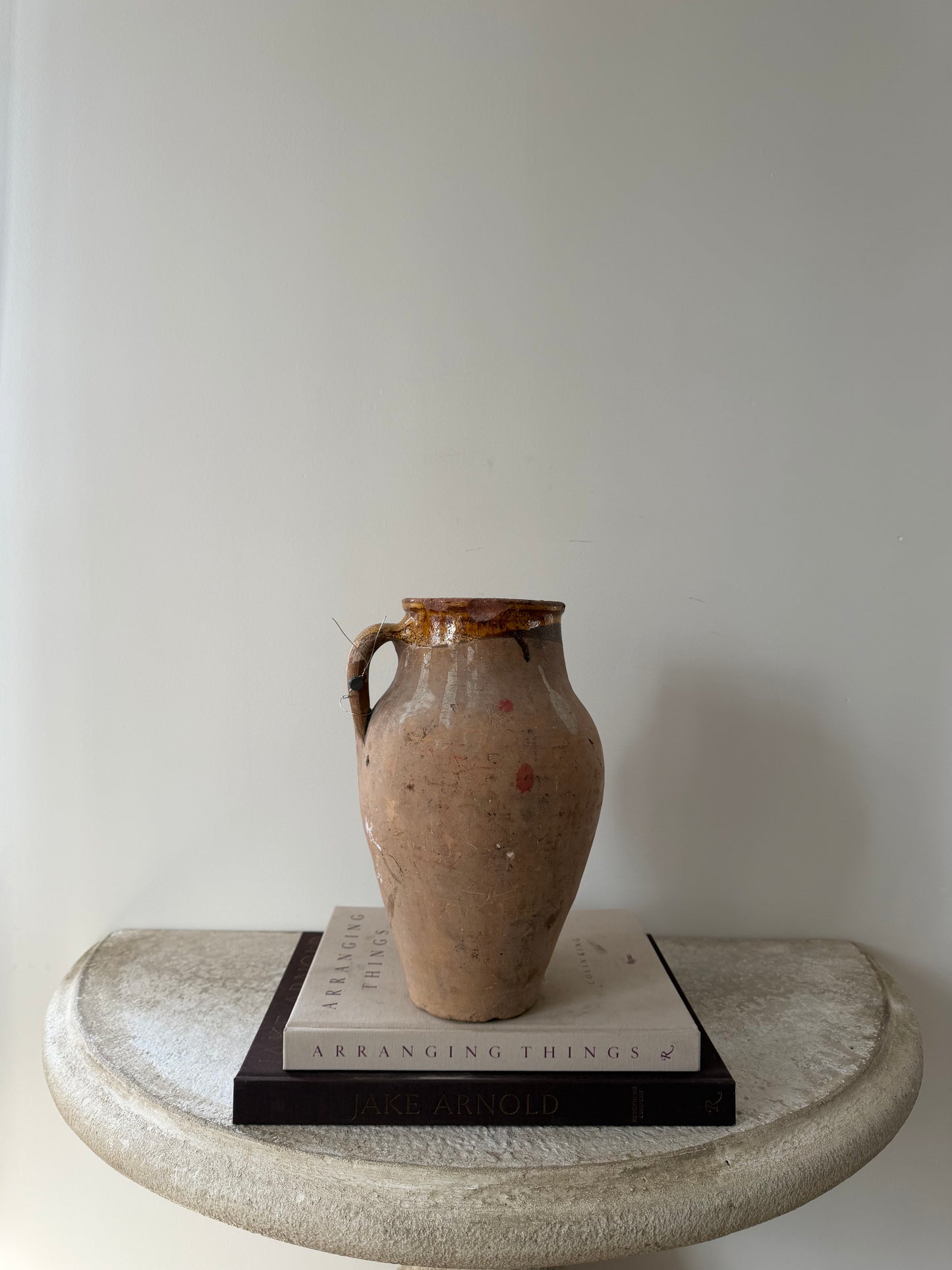 Mustard Rim Vintage Konya Pot