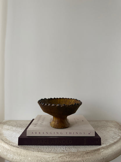 Mustard Tamegroute Pedestal Bowl I