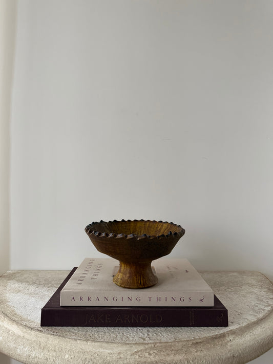Mustard Tamegroute Pedestal Bowl I