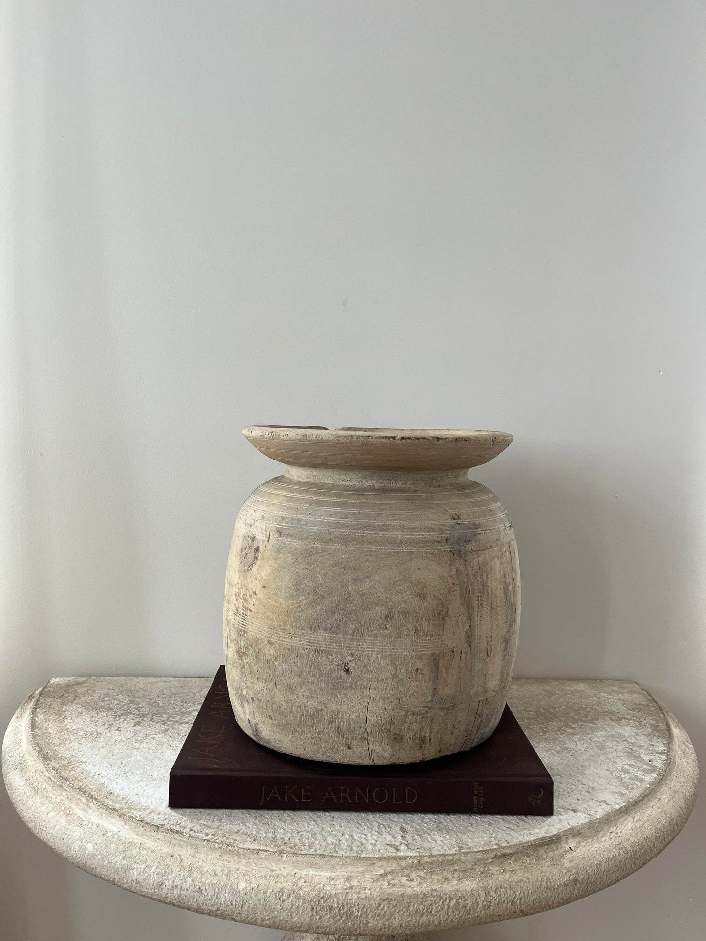 Vintage Teakwood Pot, XL No. 001