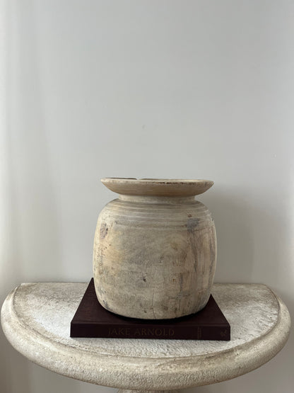 Vintage Teakwood Pot, XL No. 001