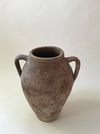 2 Handle Vessel - Brown Patina