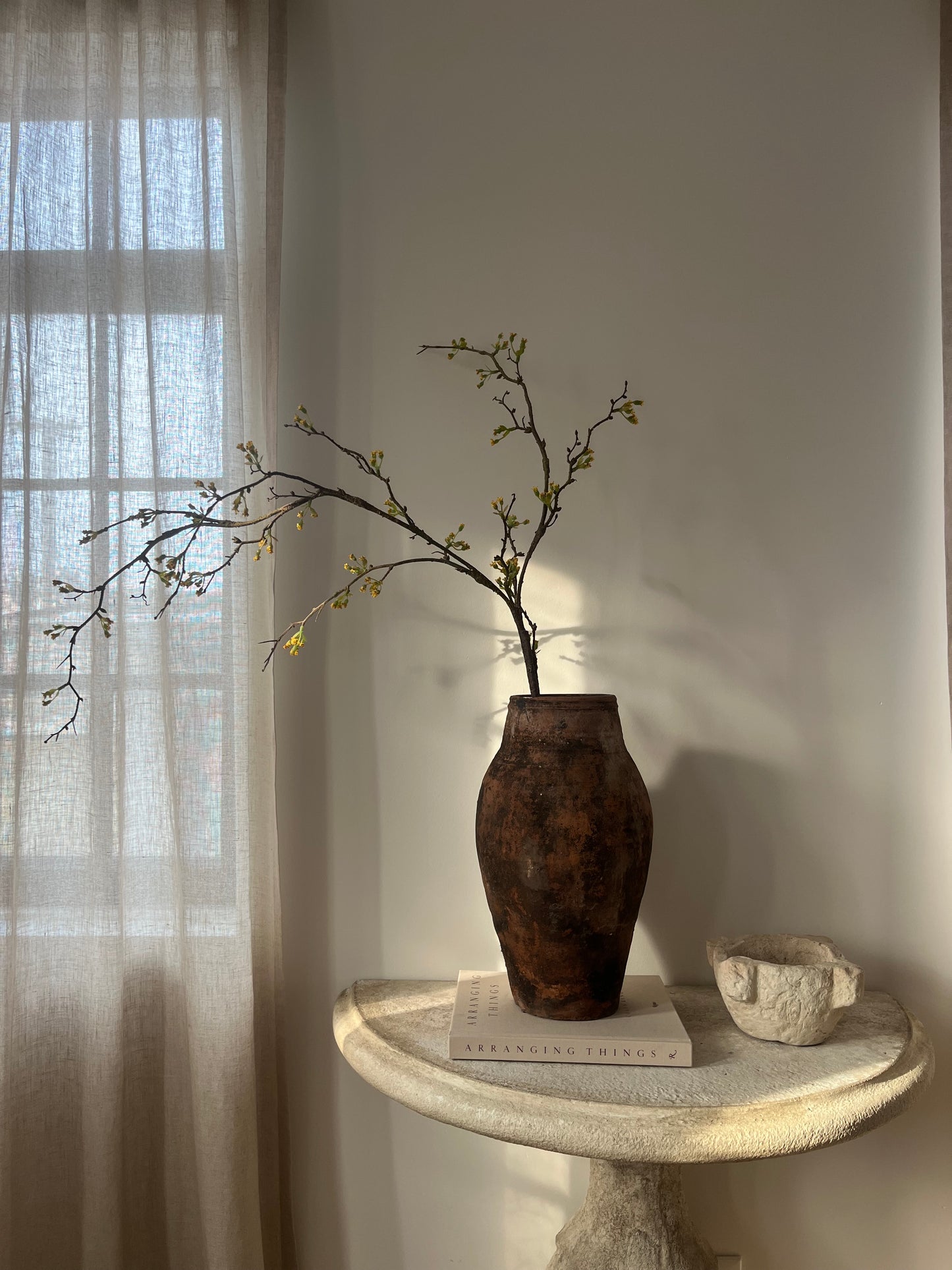 Black Patina Olive Jar