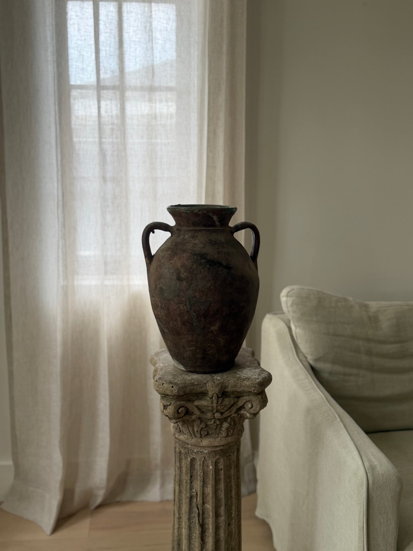Konya Pot - Brown & Jade