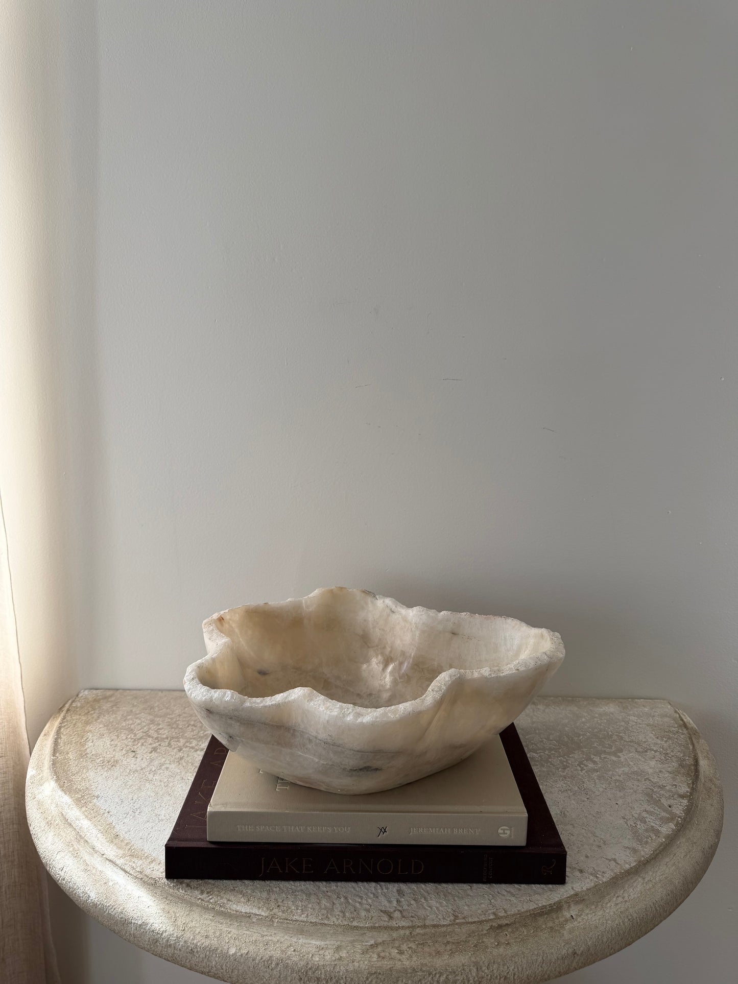 Large Handcarved Solid Onyx Bowl