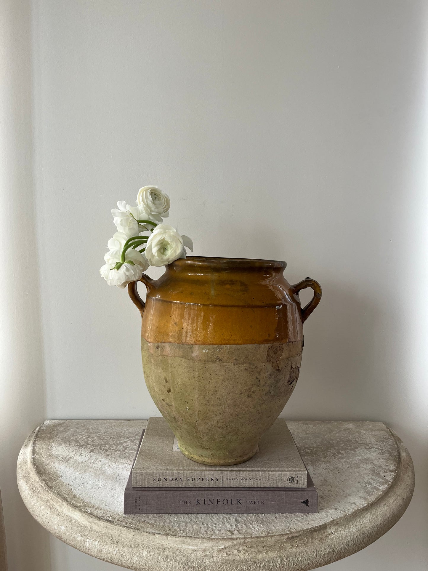 Large Antique Confit Pot III