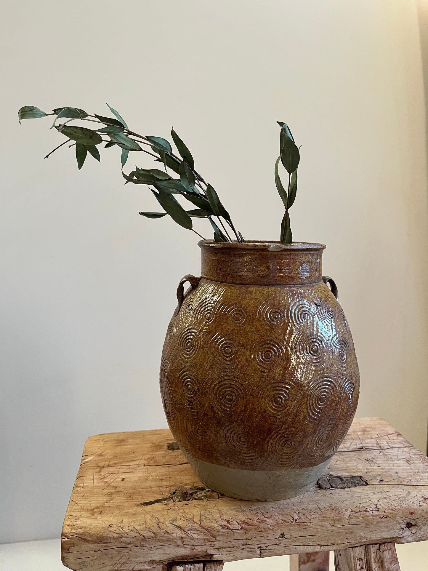 Vintage Glazed Pot IV