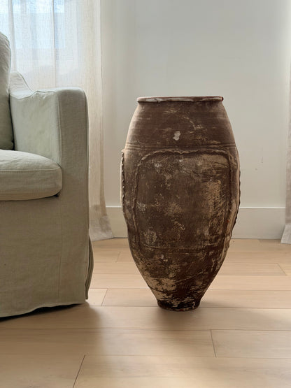 Olive Jar - Belted Brown Texture
