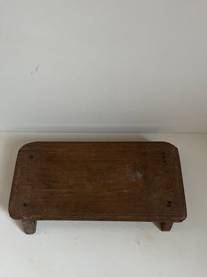 Vintage Stained Wood Bajot Riser VIIII