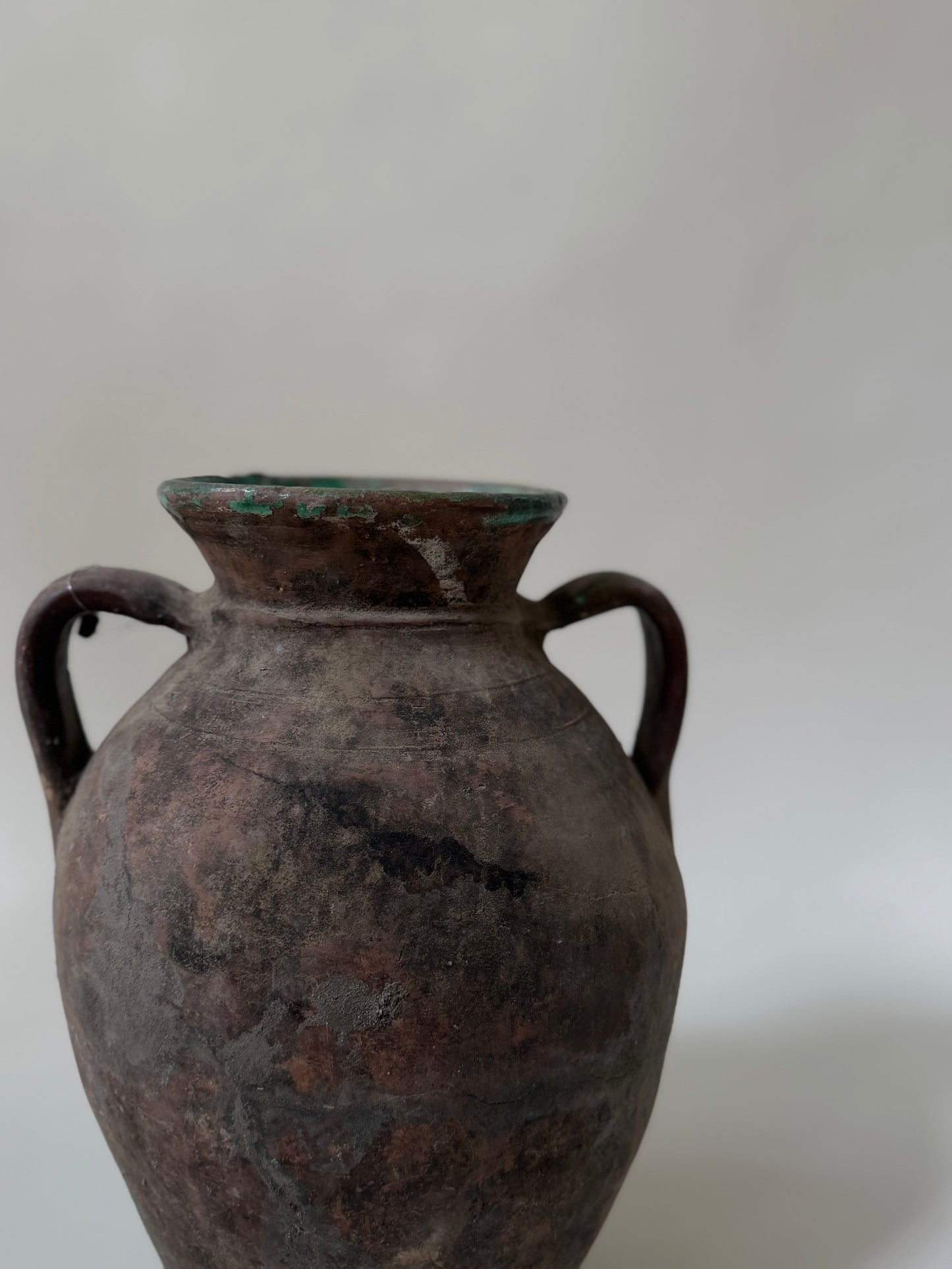 Konya Pot - Brown & Jade