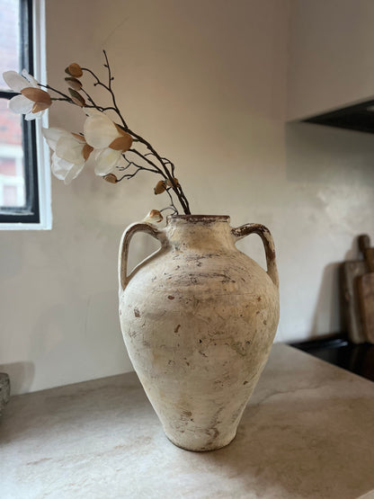 Antique Whitewashed Konya Pot