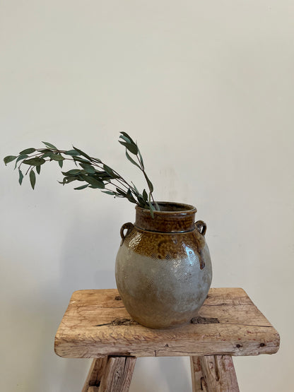 Vintage Glazed Pot II