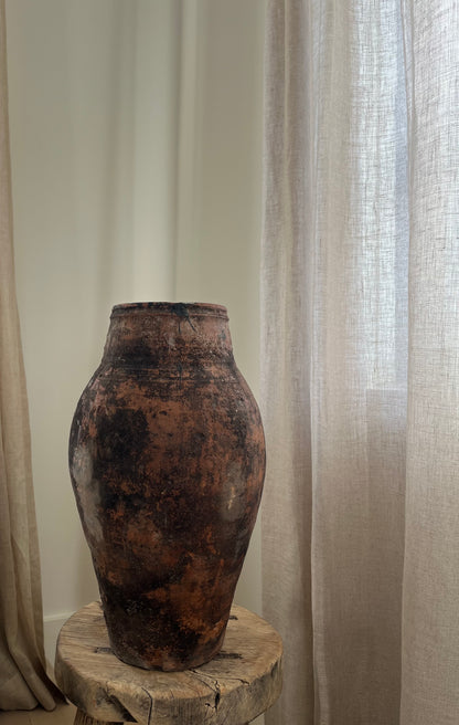 Black Patina Olive Jar