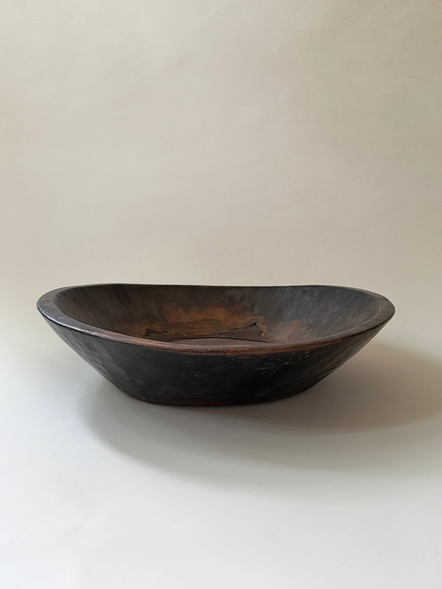 Vintage Wood Bowl - Dark I