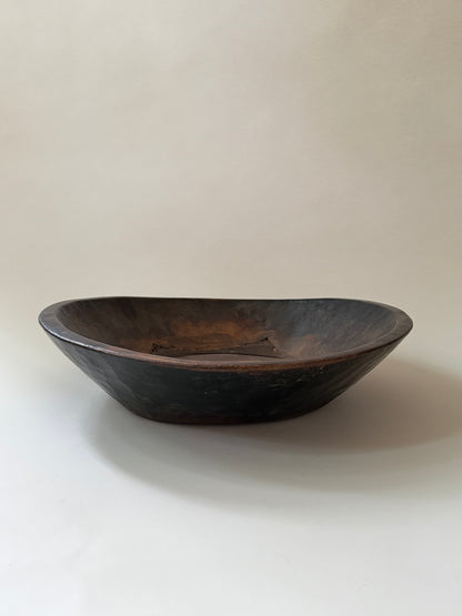 Vintage Wood Bowl - Dark I