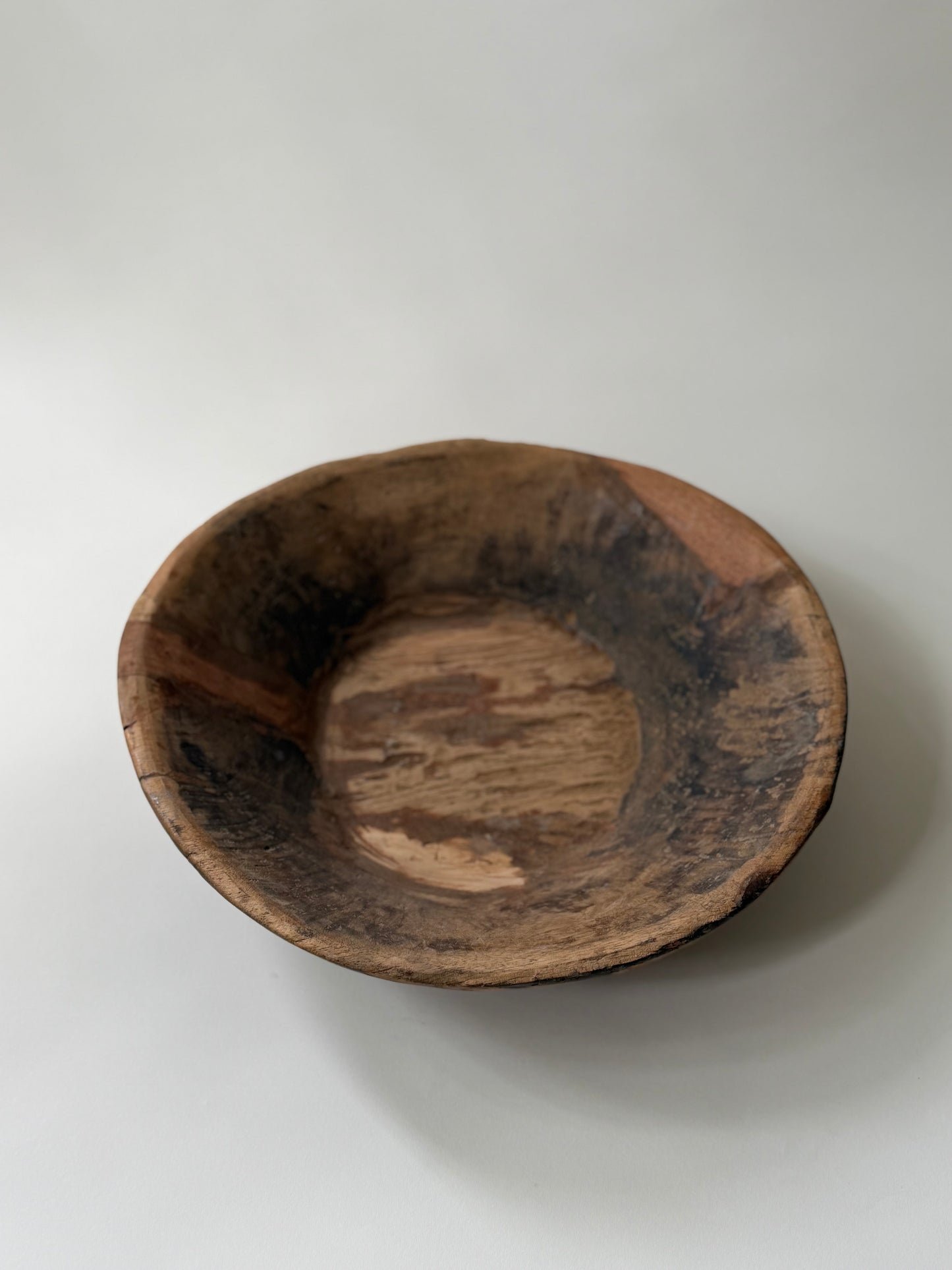 Vintage Wood Bowl - Light