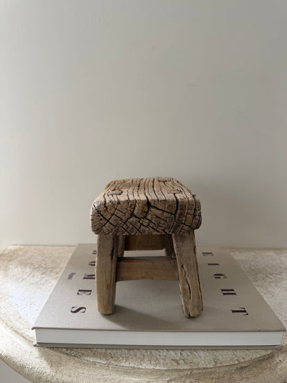 Chunky Mini Elm Stool II