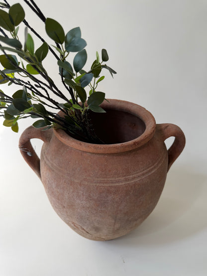 2 Handle Terracotta Vessel - VII